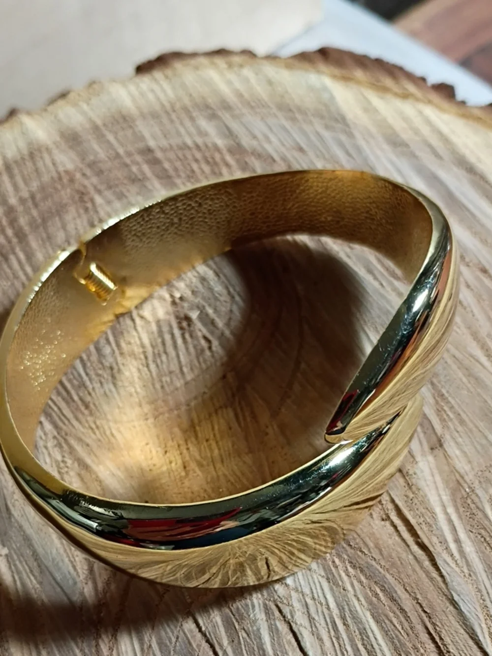 Gold-Tone Sculptural Cuff Bracelet - Women Jewelry